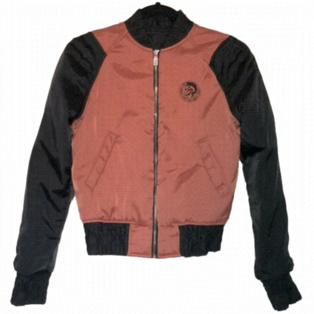 [DIESEL] Reversible Bomber Varsity Jacket